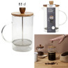 CAFETIERE A PISTON VERRE ACACIA 85CL CAFETIERE A PISTON VERRE ACACIA 85CL