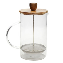 CAFETIERE A PISTON VERRE ACACIA 85CL