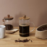 CAFETIERE A PISTON VERRE ACACIA 85CL
