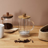 CAFETIERE A PISTON VERRE ACACIA 85CL