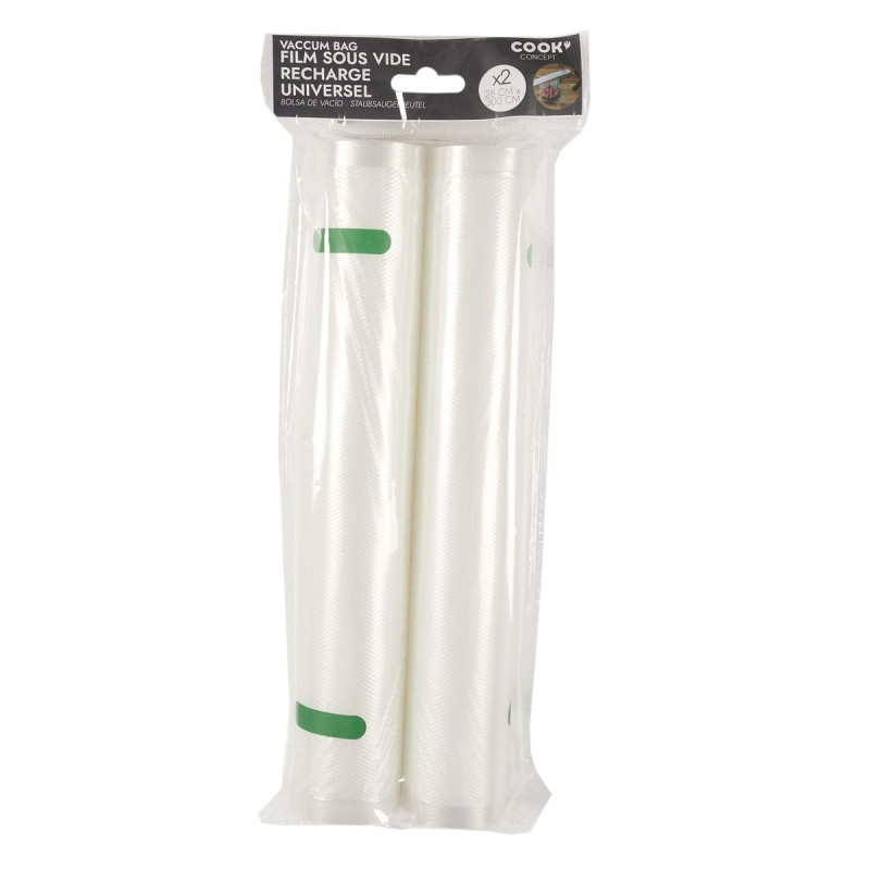 Sac Sous Vide Alimentaire 28x300cm (Lot de 2) Sac Sous Vide Alimentaire 28x300cm (Lot de 2)