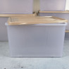 Boîte de Rangement Plastique 95L avec Roulettes et Poignées Boîte de Rangement Plastique 95L avec Roulettes et Poignées