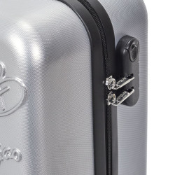 VALISE CABINE EMBOSSEES GRIS BLEU 29L