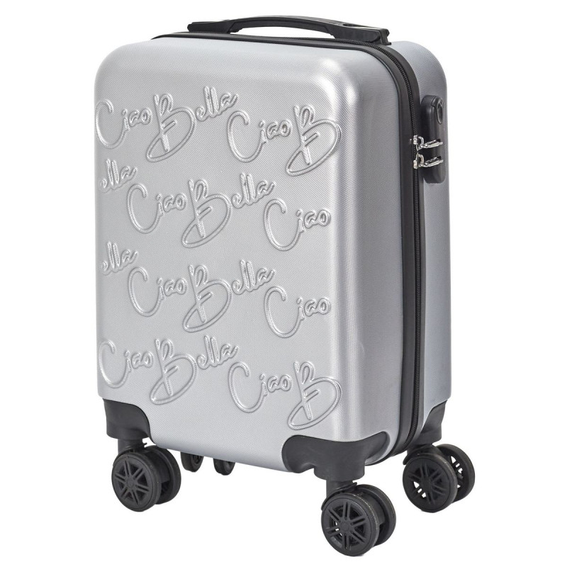 VALISE CABINE EMBOSSEES GRIS BLEU 29L