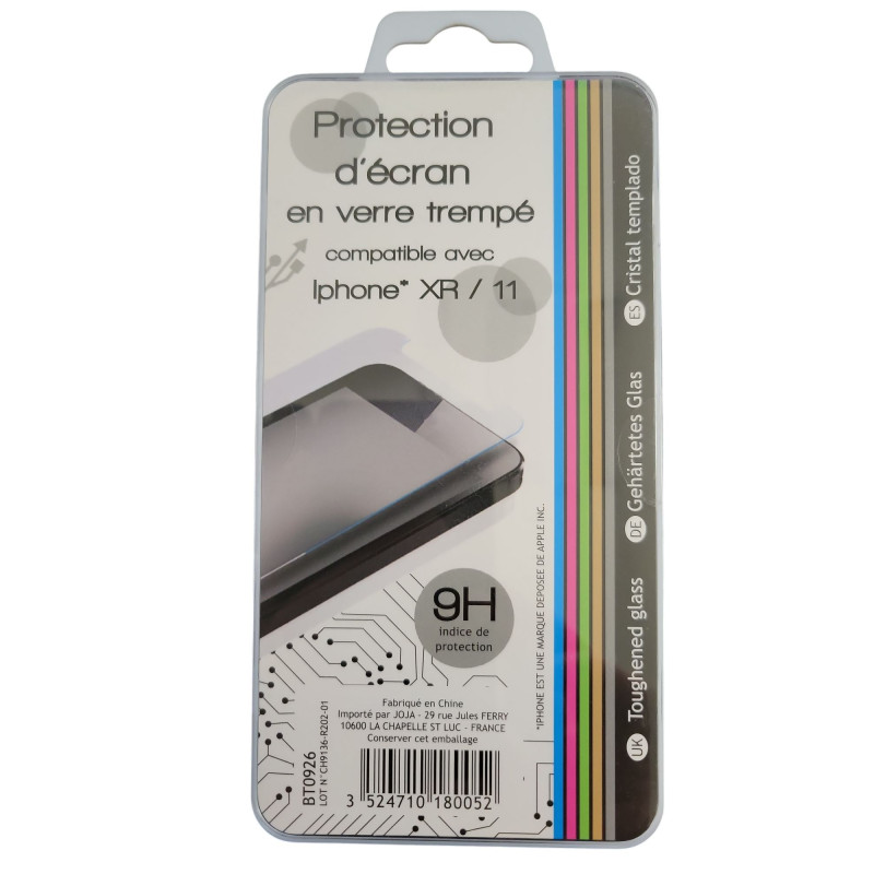 Protection Écran Verre Trempé iPhone XR / 11 Protection Écran Verre Trempé iPhone XR / 11