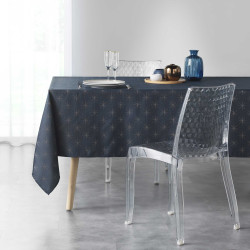 NAPPE ETOILES MARINE ET OR 140x240CM JAC