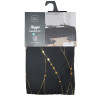 Nappe Rectangulaire 140x240cm Microfibre Imprimée Métallisée Firmament Noir / Or