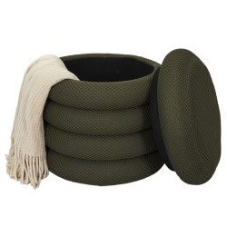 POUF RANGEMENT ATOME KAKI