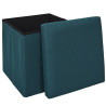 COFFRE POUF PLIABLE ATOME BLEU COFFRE POUF PLIABLE ATOME BLEU