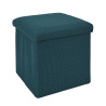 COFFRE POUF PLIABLE ATOME BLEU COFFRE POUF PLIABLE ATOME BLEU