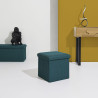 COFFRE POUF PLIABLE ATOME BLEU COFFRE POUF PLIABLE ATOME BLEU