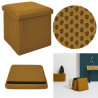 COFFRE POUF PLIABLE ATOME JAUNE