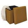COFFRE POUF PLIABLE ATOME JAUNE COFFRE POUF PLIABLE ATOME JAUNE
