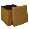 COFFRE POUF PLIABLE ATOME JAUNE COFFRE POUF PLIABLE ATOME JAUNE