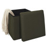 COFFRE POUF PLIABLE ATOME KAKI COFFRE POUF PLIABLE ATOME KAKI