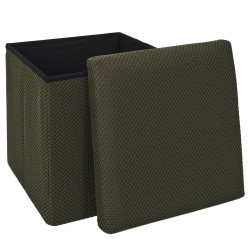 COFFRE POUF PLIABLE ATOME KAKI
