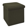 COFFRE POUF PLIABLE ATOME KAKI COFFRE POUF PLIABLE ATOME KAKI