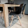 Chaise "Jena" noire Urban Living 45.5x52xH42/81cm Chaise "Jena" noire Urban Living 45.5x52xH42/81cm