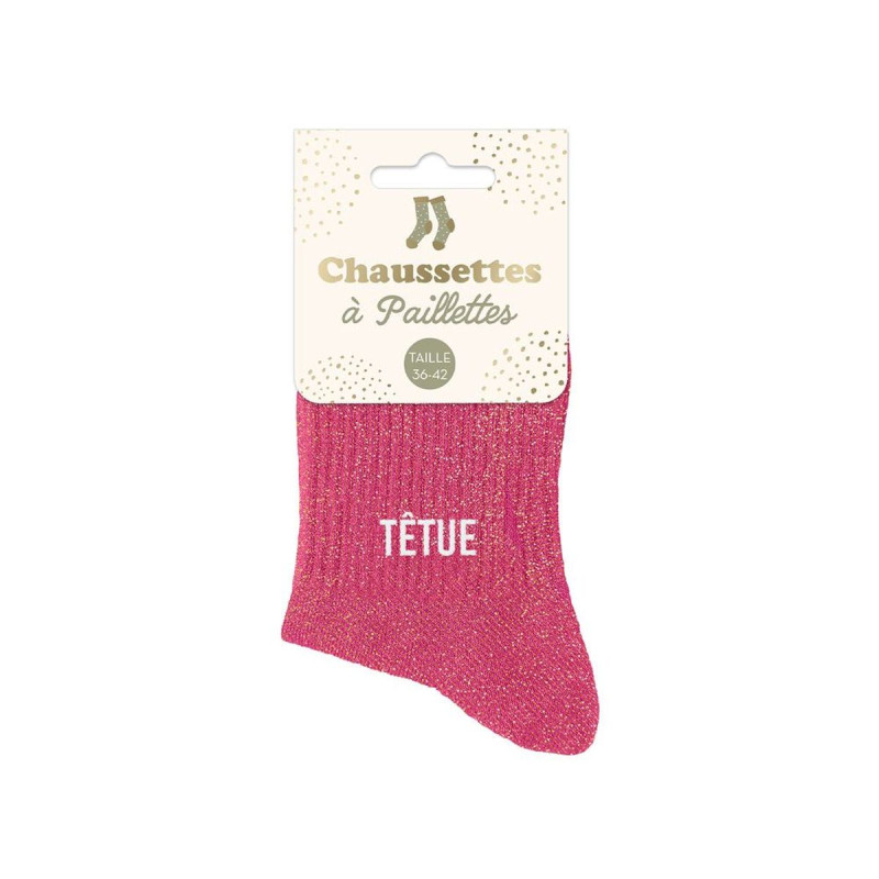 CHAUSSETTES COURTES PAILLETTES TETUE