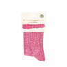 CHAUSSETTES COURTES PAILLETTES ROSE FEST