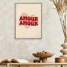 TOILE TUFTEE AMOUR AMOUR 30x40cm