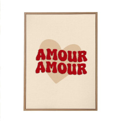 TOILE TUFTEE AMOUR AMOUR 30x40cm
