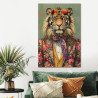 TOILE PAILLET TIGRE GENTLEMAN 90x60cm