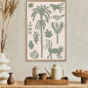 TOILE TUFTEE TROPICAL 40x60cm