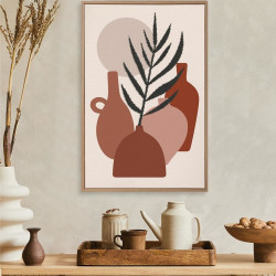 TOILE TUFTEE VASES 40x60cm