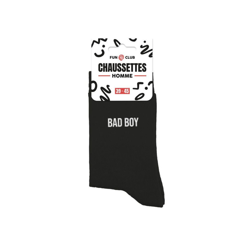 CHAUSSETTES NOIRES BAD BOY HOMME CHAUSSETTES NOIRES BAD BOY HOMME