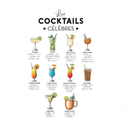STICKER COCKTAILS 50X70