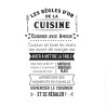 STICKER LES REGLES DOR DE LA CUISINE 50X