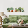 STICKER POTS PLANTES AQUARELLE 20X70 STICKER POTS PLANTES AQUARELLE 20X70
