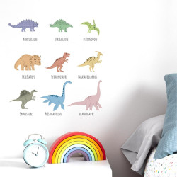 Sticker Mural Dinosaures 20x70 cm