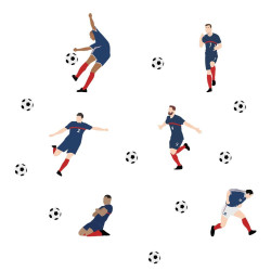STICKER FOOT JOUEURS 50X70