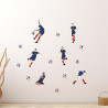Sticker Mural Foot Joueurs 50x70 cm Sticker Mural Foot Joueurs 50x70 cm