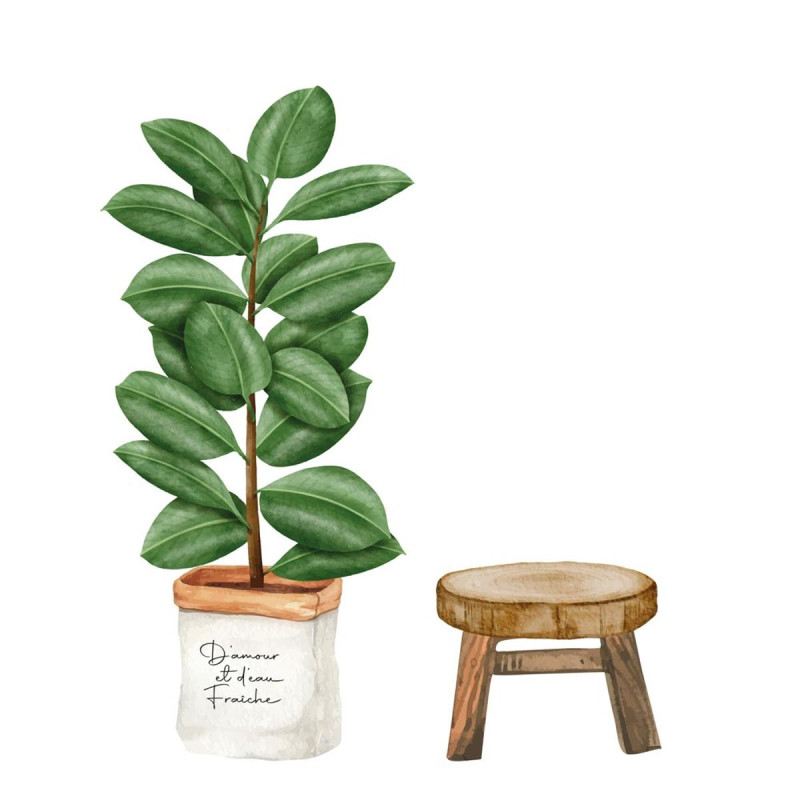 STICKER PLANTE PANIER 70X100 STICKER PLANTE PANIER 70X100