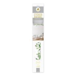 STICKER EXOTIQUES FEUILLES OISEAUX 70X10