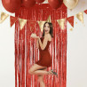 GUIRLANDE FANIONS PARTY ROUGE