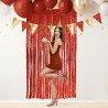 RIDEAU FRANGES PARTY ROUGE RIDEAU FRANGES PARTY ROUGE
