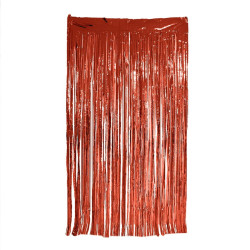 RIDEAU FRANGES PARTY ROUGE
