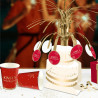 CENTRE DE TABLE PARTY ROUGE CENTRE DE TABLE PARTY ROUGE