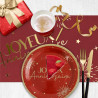Chemin de Table Party Rouge Chemin de Table Party Rouge