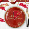 ASSIETTES x6 PARTY ROUGE ASSIETTES x6 PARTY ROUGE