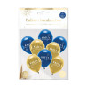 SACHET 8 BALLONS PARTY BLEU