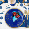 ASSIETTES x6 PARTY BLEU