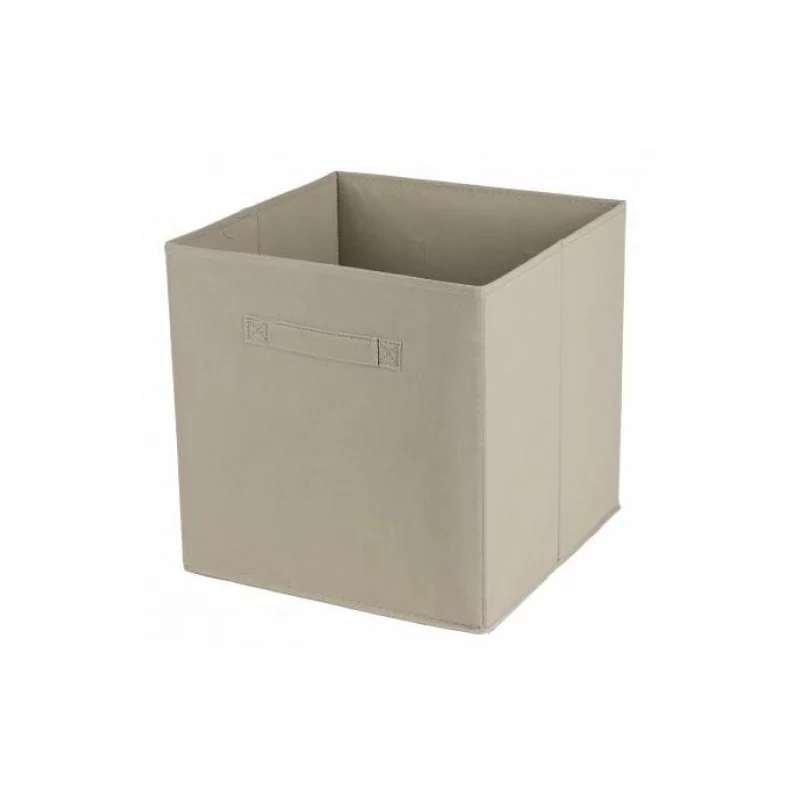 Cube intissé Panier de rangement 29 litres beige clair Urban Living Cube intissé Panier de rangement 29 litres beige clair Urban Living