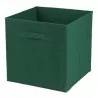 Cube intissé Panier de rangement 29 litres vert foncé Urban Living