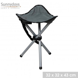 TABOURET PECHEUR PLIABLE GRIS ANTHRACITE