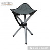 TABOURET PECHEUR PLIABLE GRIS ANTHRACITE